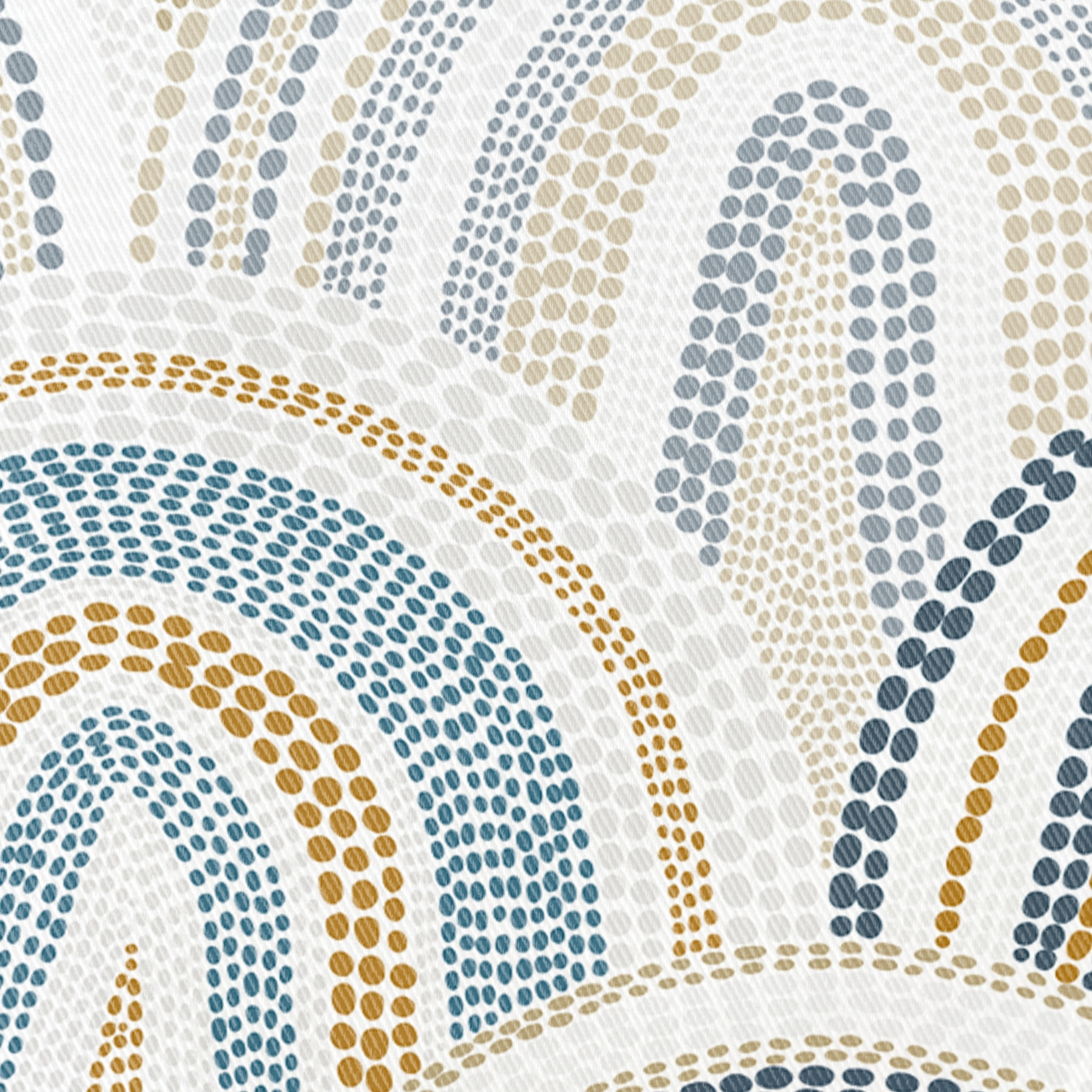 Mantel estampado antimanchas MARGOT AZUL