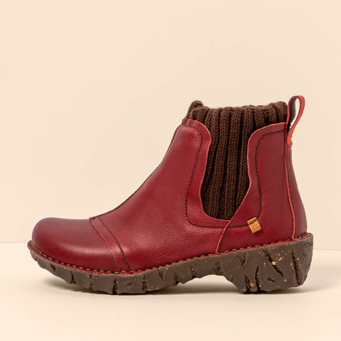 Botines NE23 NATURAL GRAIN CEREZA-BROWN/ YGGDRASIL color Cereza-brown