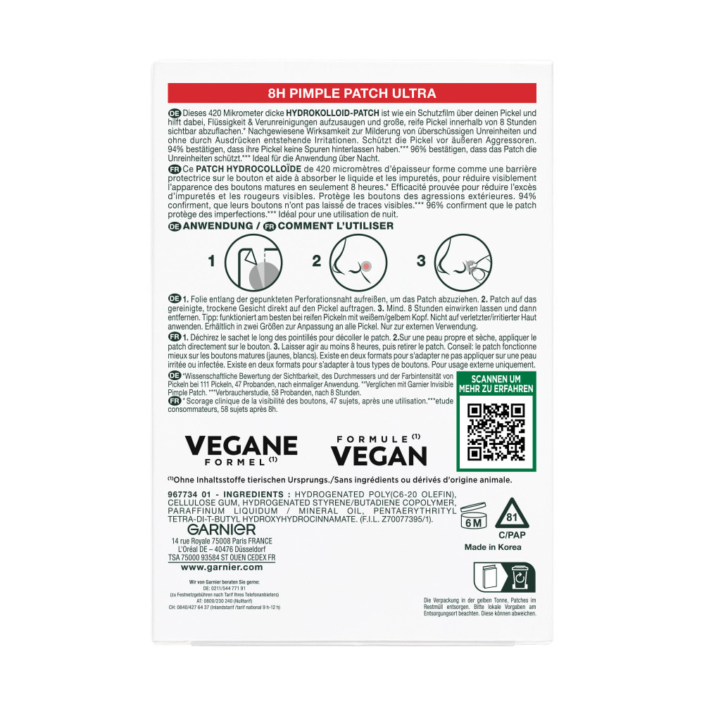 Garnier SkinActive PureActive Ultra Pimple Patch (x22)