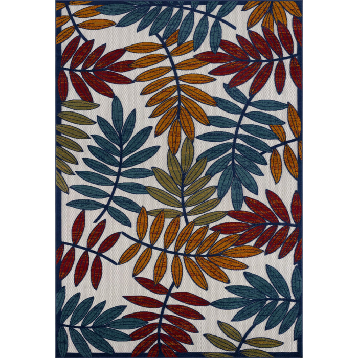 Cabana - Tapis d'extérieur multicolore avec motif à relief