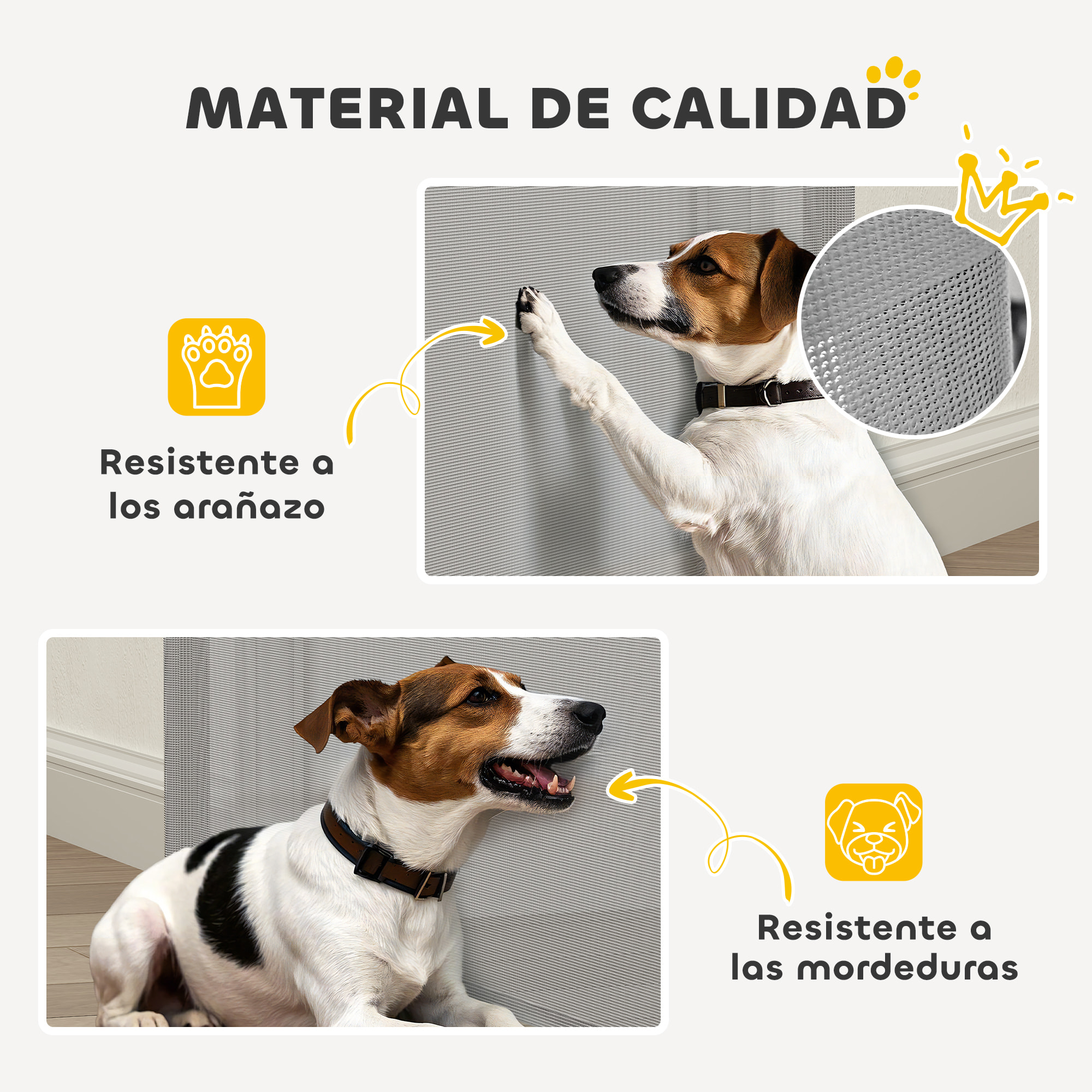 Barrera para Perros Retráctil 0-140 cm Puerta para Perros Pequeños Extensible Barrera de Seguridad para Mascotas con Interruptor de Cierre para Escaleras Puertas Pasillos Gris