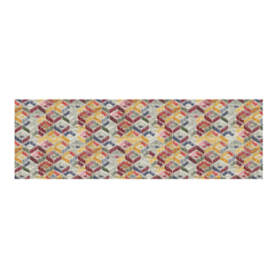 Tappeto Passatoia Cucina Con Retro Antiscivolo Antisfilo Linea Futura Cube