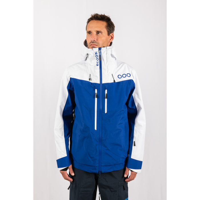 Chaqueta ECOExplorer Jacket Men dela marca ECOON - Azul / Blanco