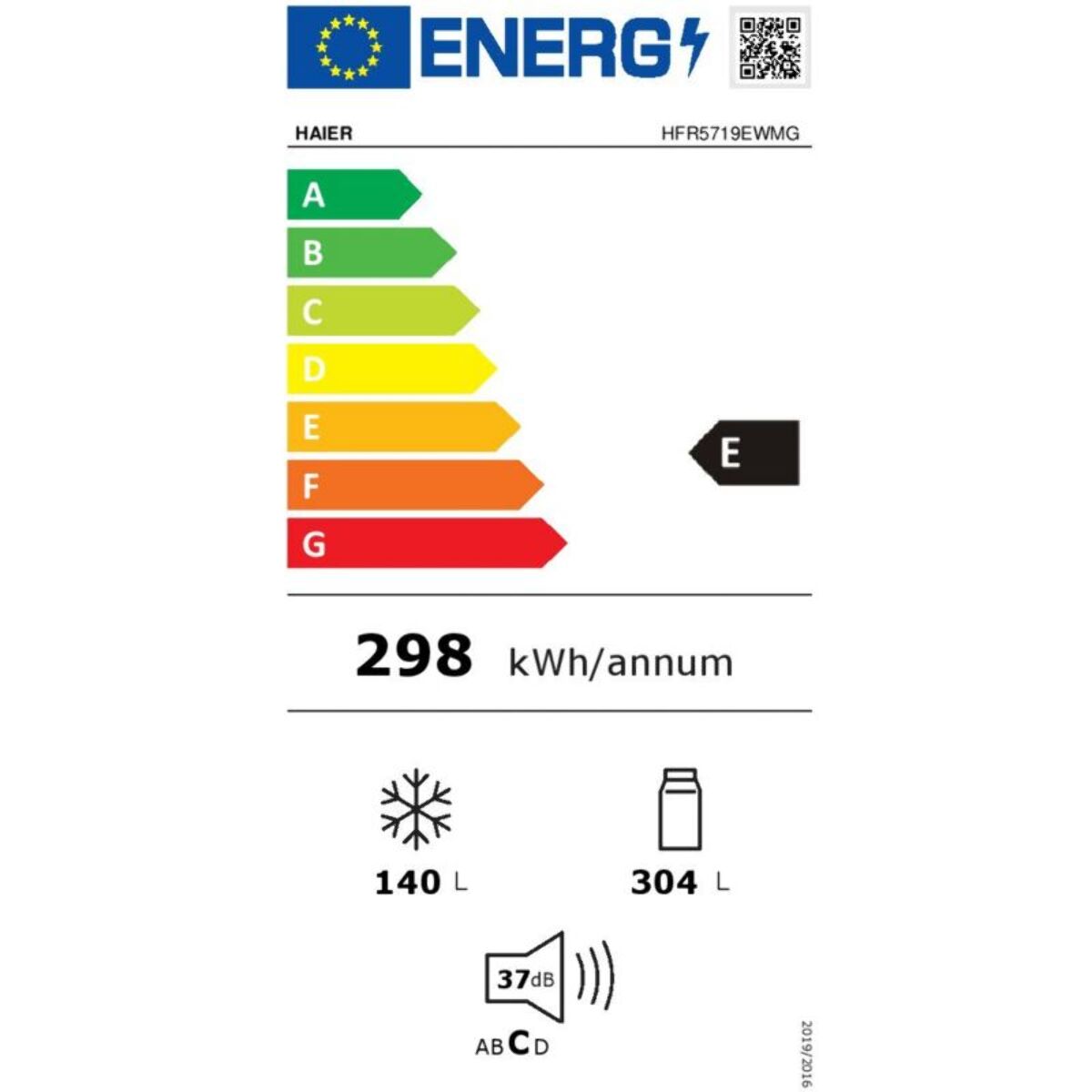 Réfrigérateur multi portes HAIER HFR5719EWMG