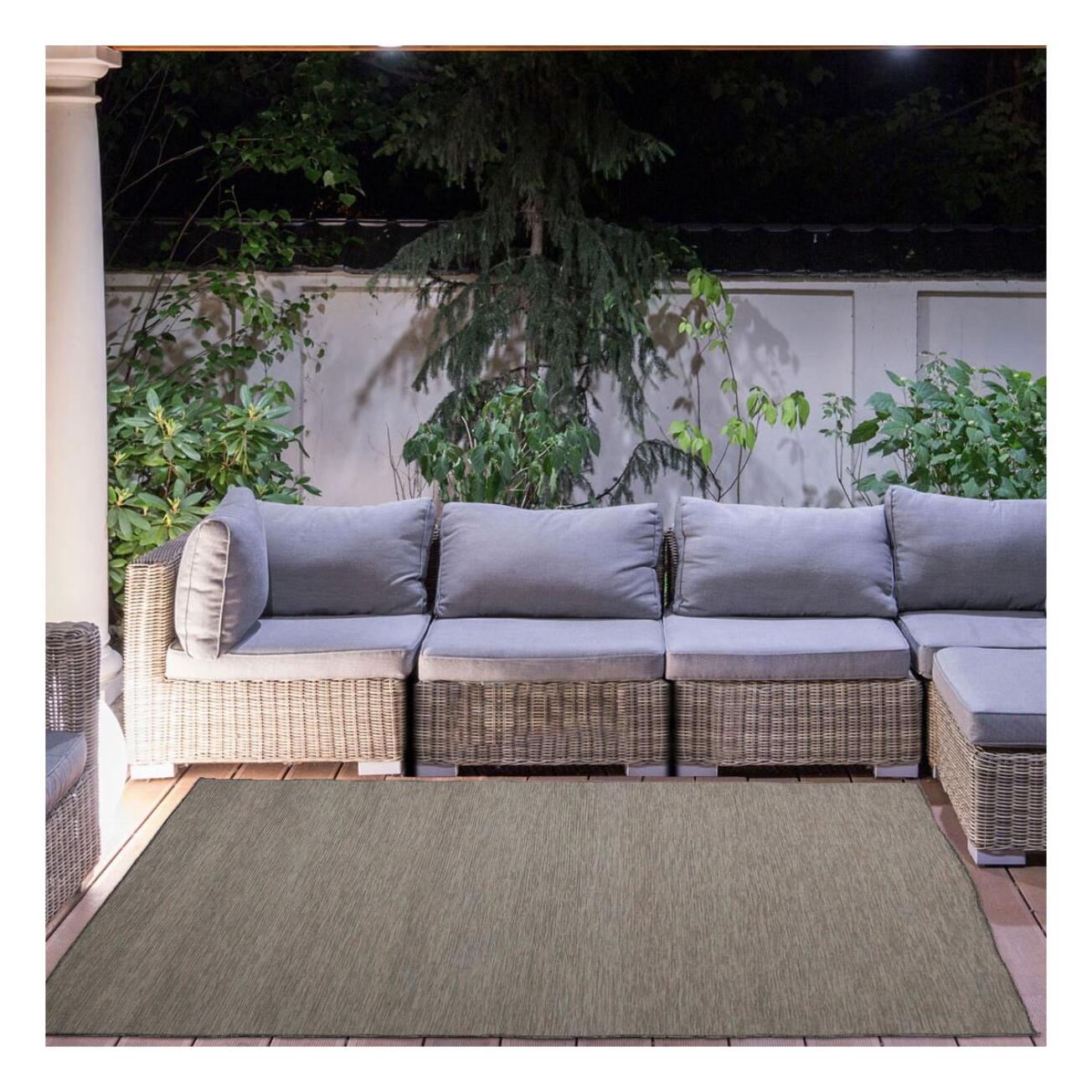 Tapis extérieur tissé kilim rectangle MOMI