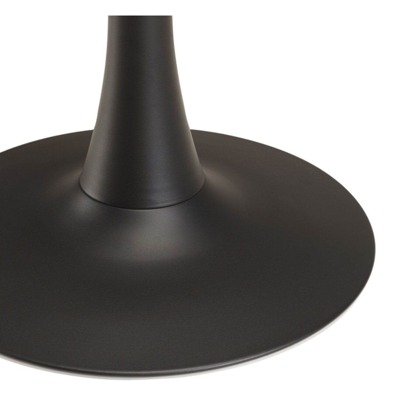 ICARE - Ensemble n°3: table bistrot D70cm en céramique marbré noir