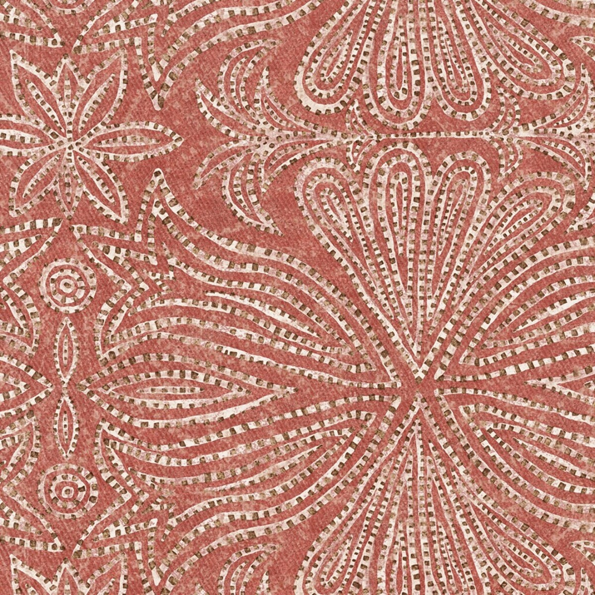 Nappe imprimée anti-tâches NIKOL TERRACOTA