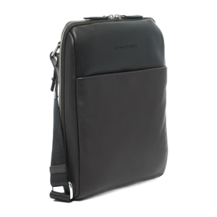 Borsa a tracolla da uomo In Vera pelle Made in Italy 24x28x4 cm