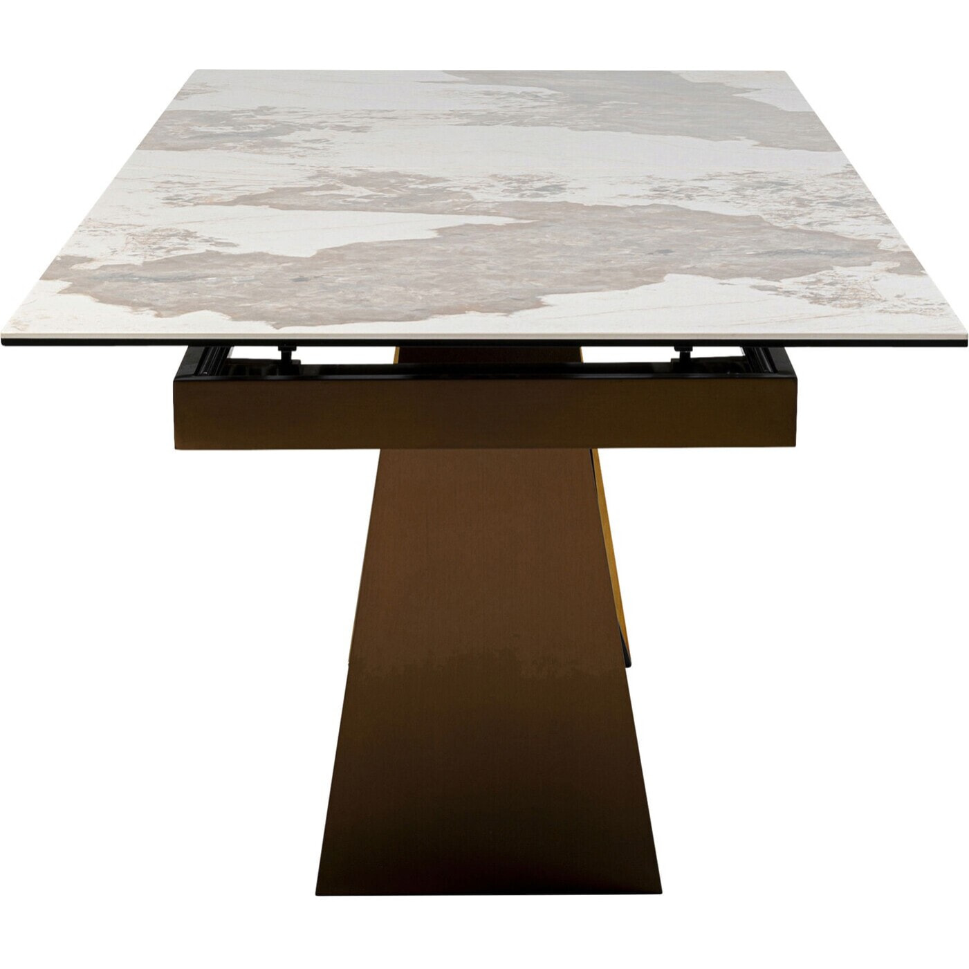 Table à rallonge Connesso 260x90cm blanche Kare Design