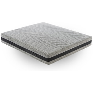 Materasso 70x190 in Memory Foam - 5 Strati - Altezza 23 cm - 7 Zone di Comfort - Rivestimento Sfoderabile