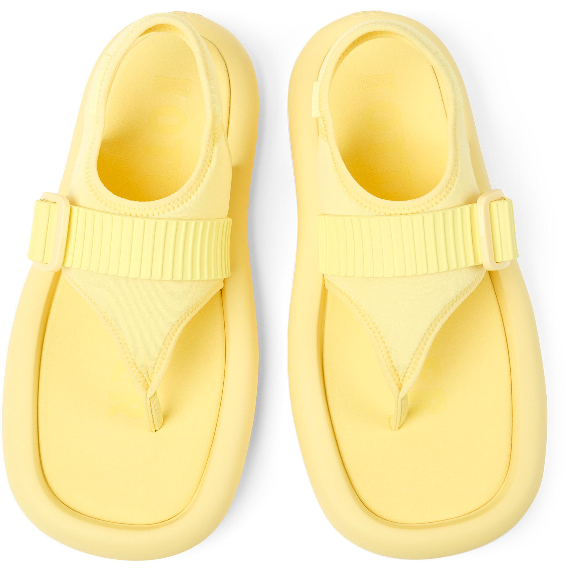 Sandalias - CAMPER Together Ottolinger - Amarillo - Textil técnico (poliéster reciclado)