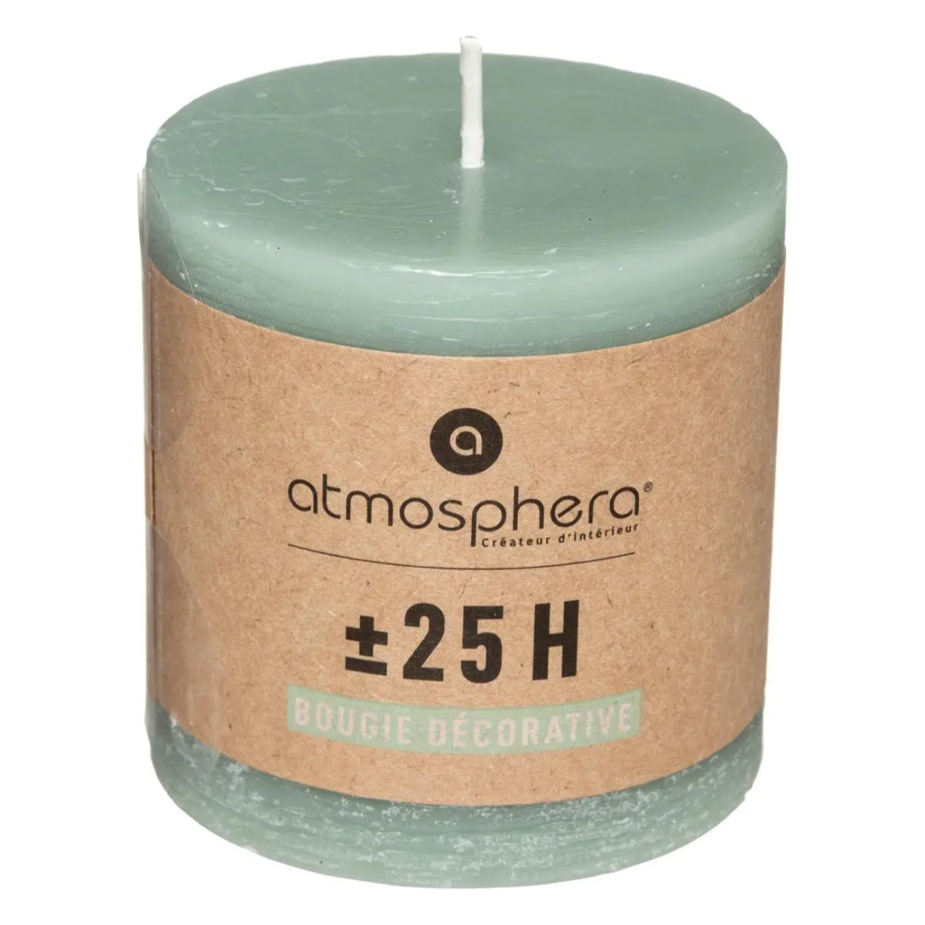 Bougie rustique vert eucalyptus 220g