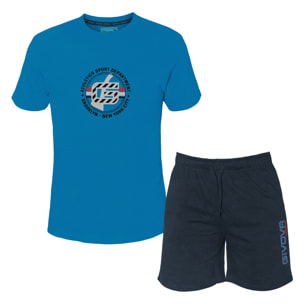 Completo Homewear Uomo Manica Corta GIVOVA Cotone