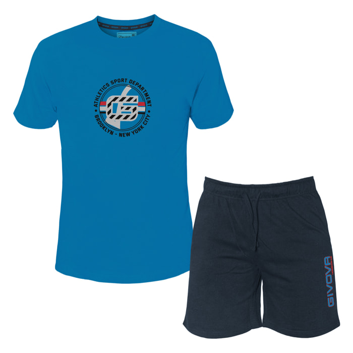 Completo Homewear Uomo Manica Corta GIVOVA Cotone