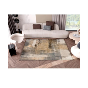 CREAM Alfombra geométrica en tonos beige, varias medidas disponibles