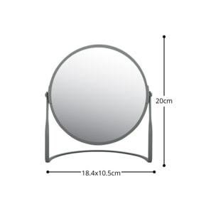 Miroir grossissant sur pied Acier AKIRA Gris mat Spirella