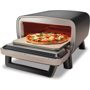 Four à pizza électrique NINJA MO201EU inox noir pizza 30 cm, fonction air fryer, thermostat digital