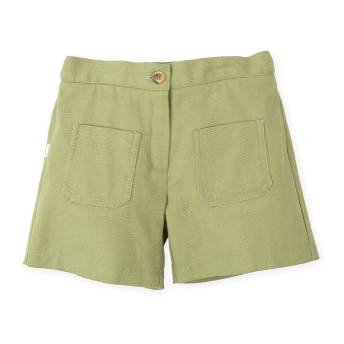 Pantalon short . - Verde