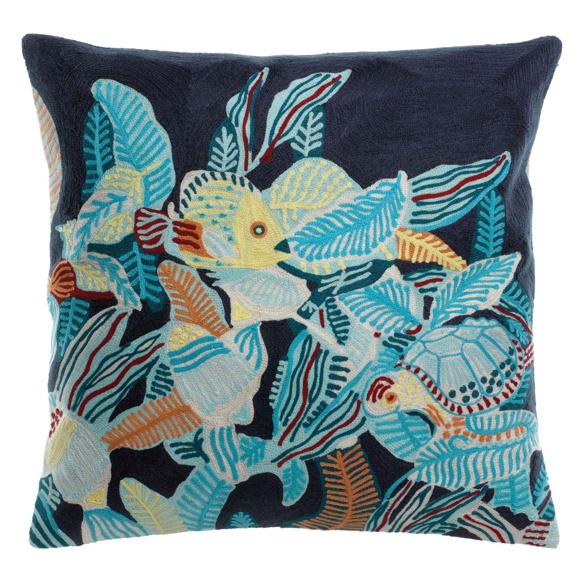 Coussin brodé Dori