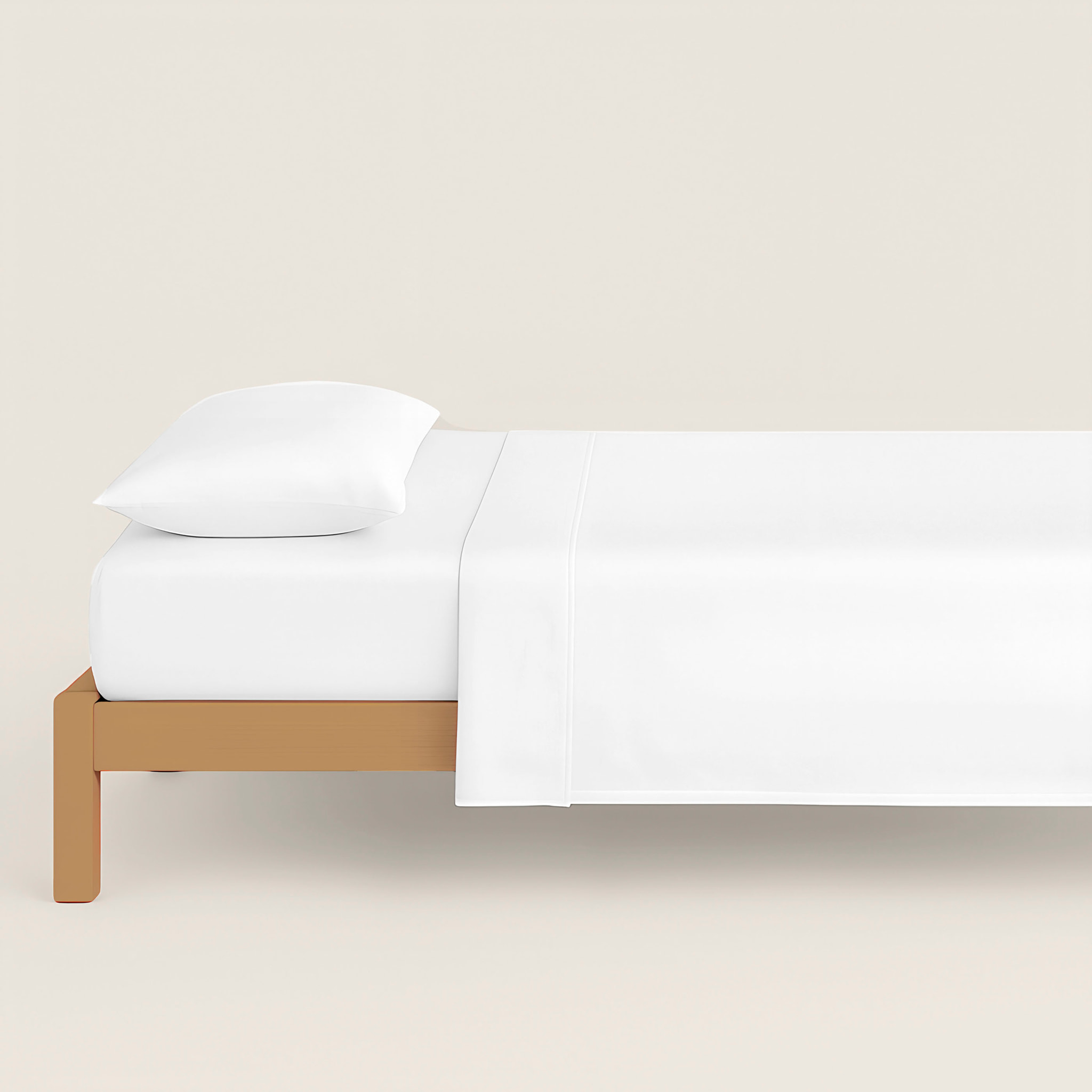 Juego de Sábanas Lisas - 100% Microfibra - Incluye 1 o 2 Fundas de Almohada + 1 Sábana Bajera - Blanco Óptico