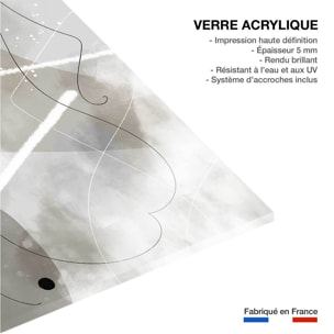 Tableau abstrait et soft line n°1 Tableau plexiglas