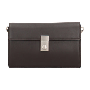 Borsa a tracolla da donna Made in Italy - Modello Valoria - 100% pelle - 24.0 x 15.0 x 7.0 cm