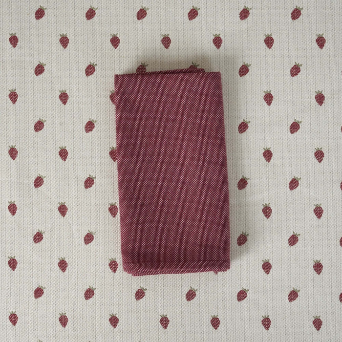 Lot de 2 serviettes jacquard Massaic Grenat