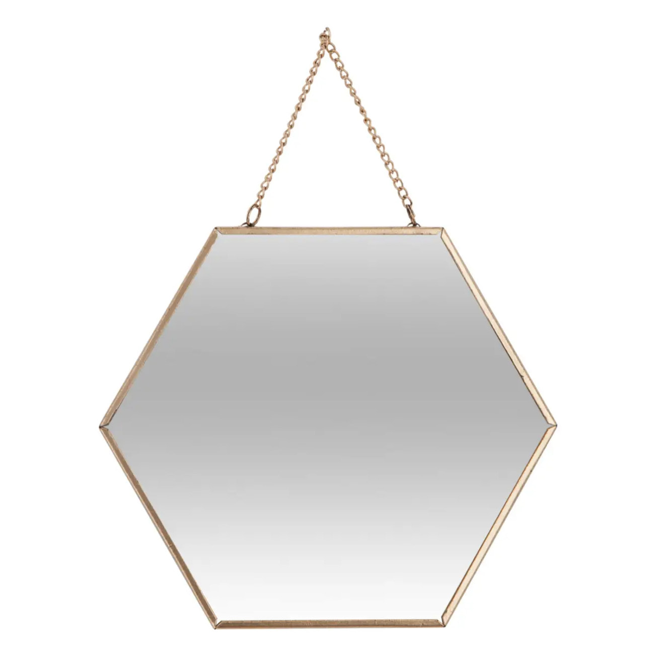 Set de 3 miroirs doré L20/25/30cm