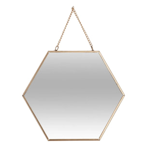 Set de 3 miroirs doré L20/25/30cm