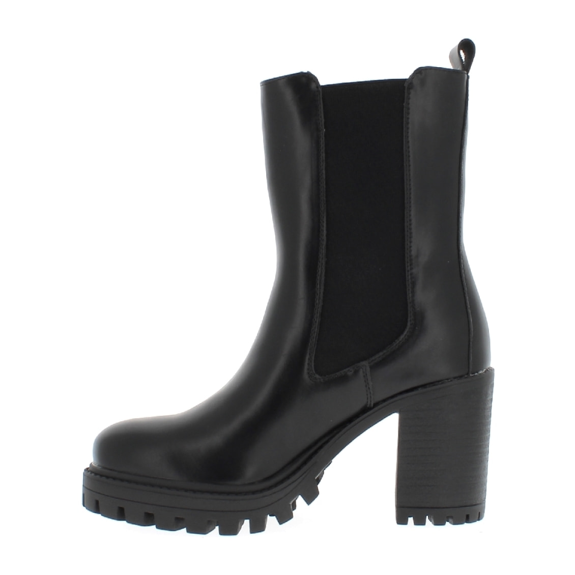 Armata di Mare Scarpe Donna Chunky Platform Chelsea Boots con Tacco AMD W32H83 Black