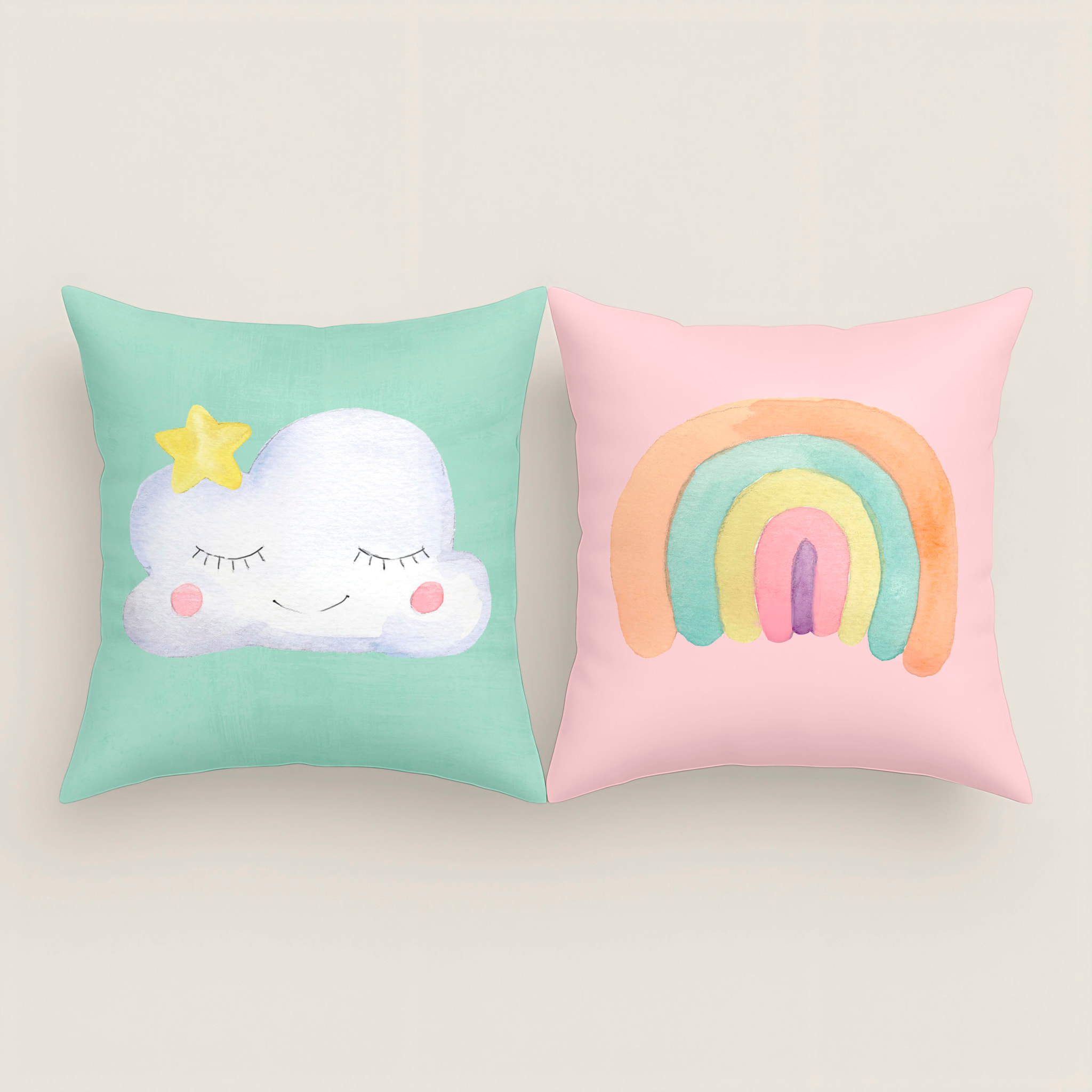 Cool Kids - Funda de Cojín Estampado - Con Cremallera - Sin relleno - 100% Algodón - Confetti