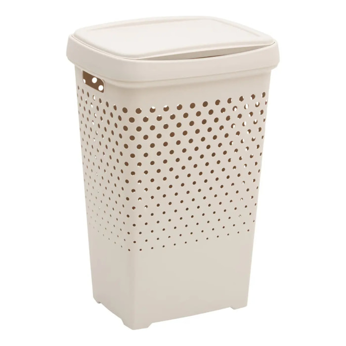 Coffre à linge Tila 70L H.65cm argile