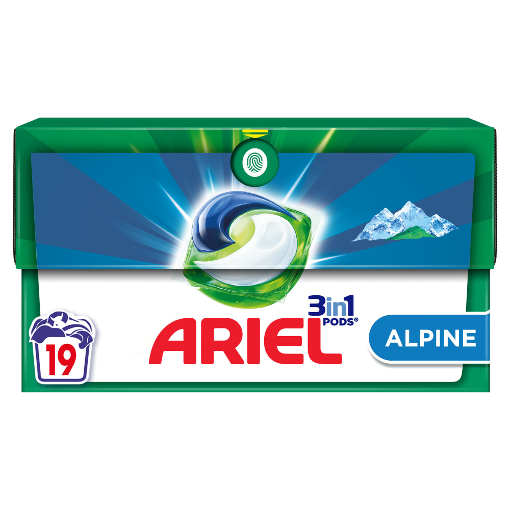 4x19 Pods Alpine, Lessive En Capsules Ariel