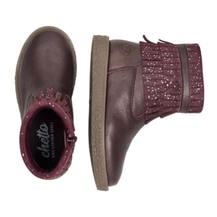 Botin flecos en piel