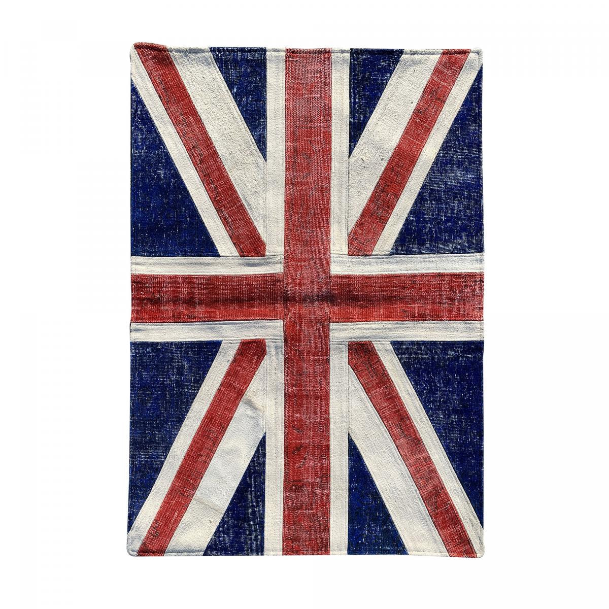 Tapis salon Union Jack fait main