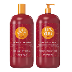INEBRYA Kit Up To You Boost Curl Shampoo 1000ml + Mask 1000ml