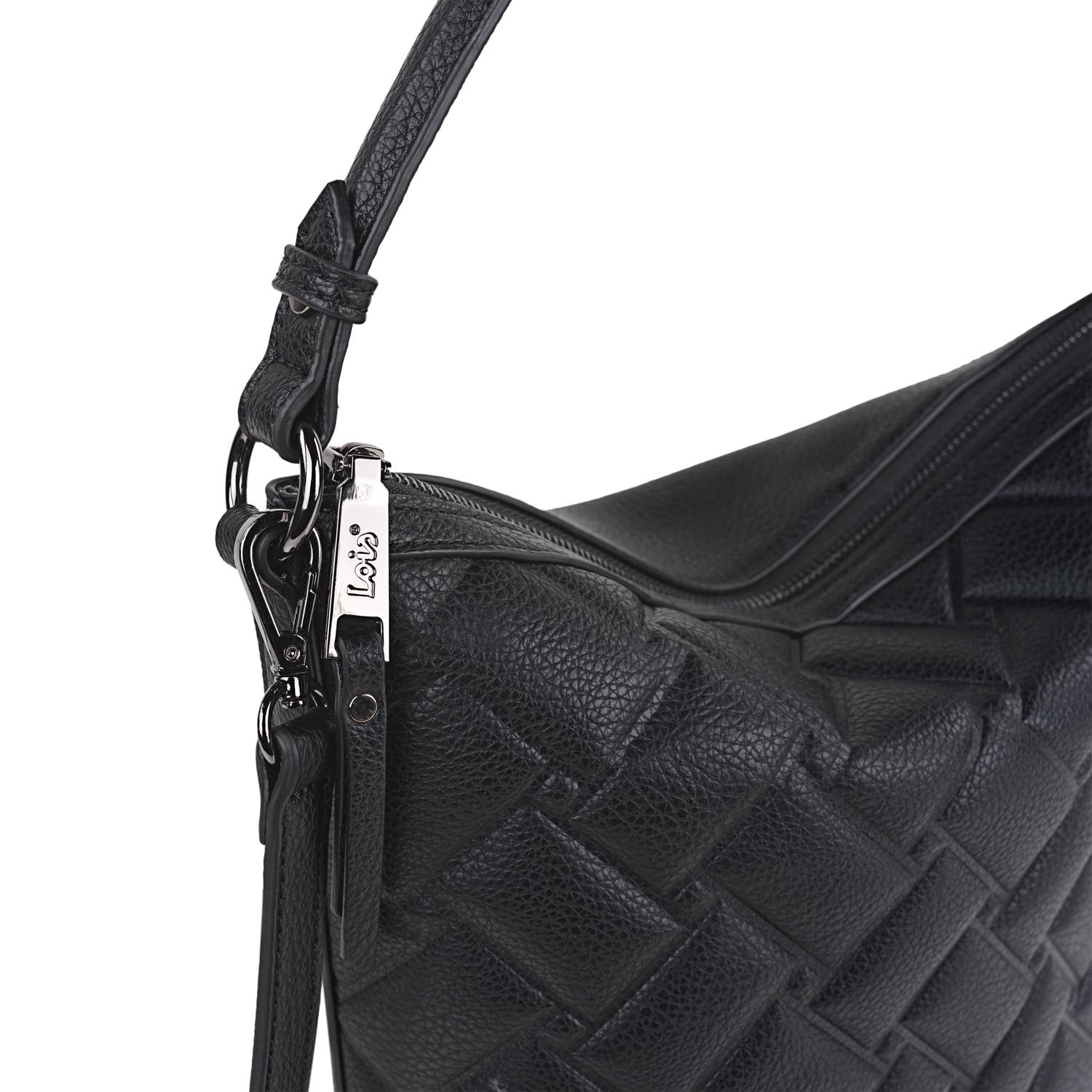 Bolso Hobo-Hombro Lois Dewey Negro