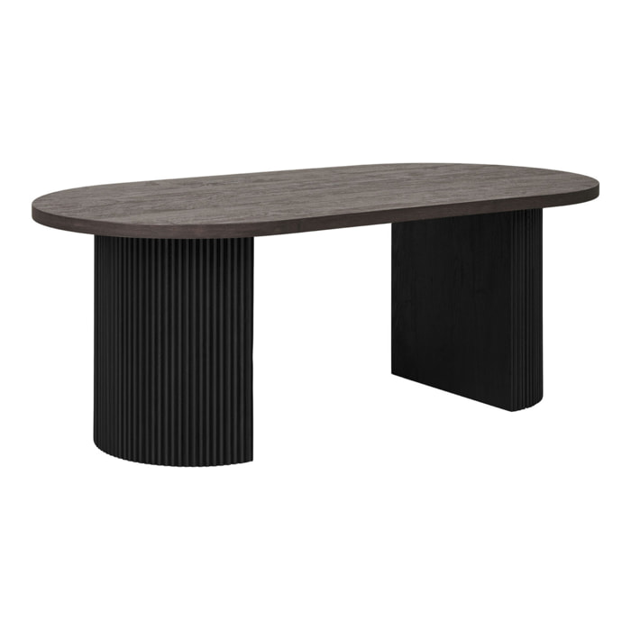Tavolino da salotto Boavista marrone scuro 120x60 cm