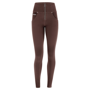 Pantaloni push up WR.UP® vita alta tessuto navetta ecologico