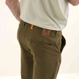 Pantalón chino Loop MUNICH lifesyle hombre de algodón-spandex khaki
