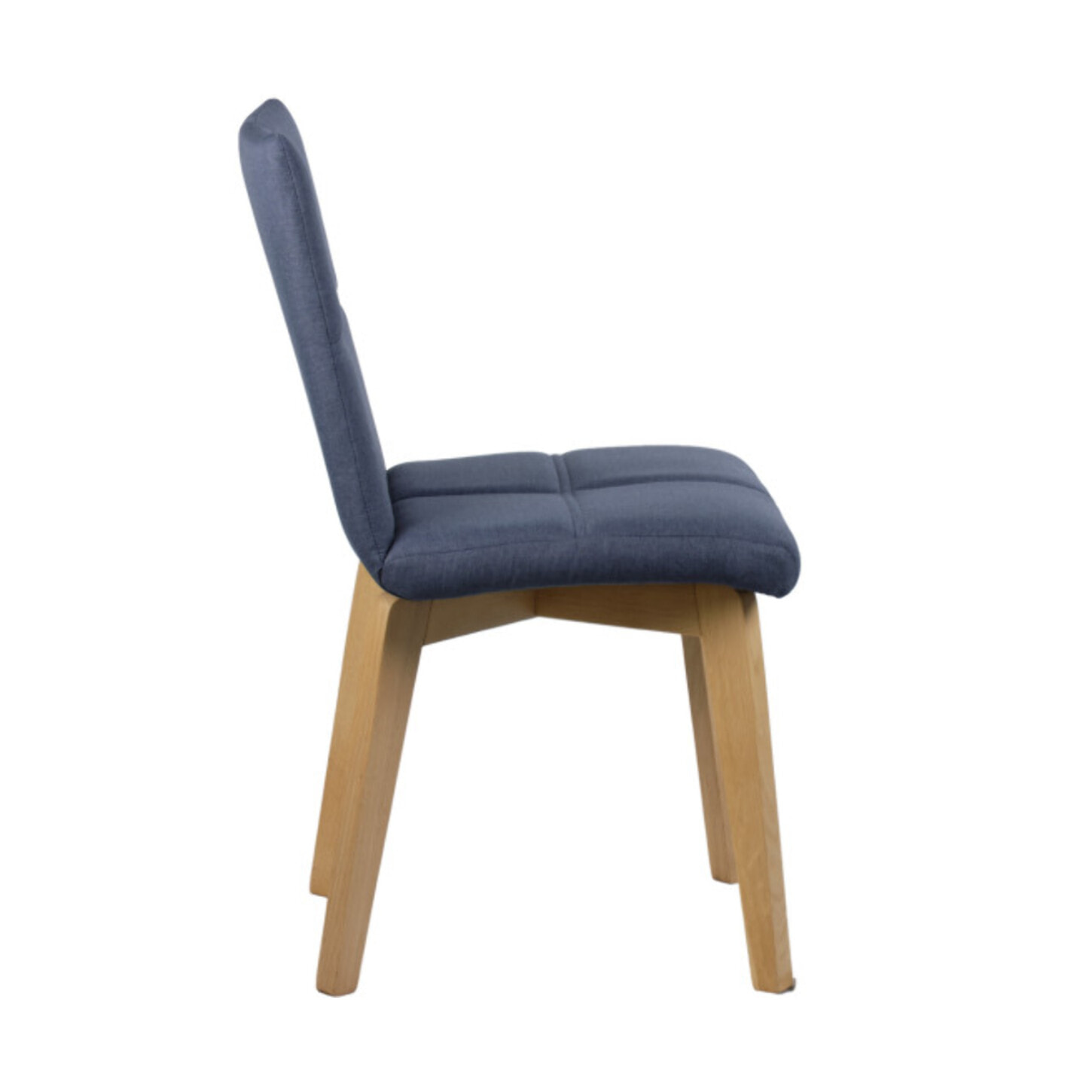 Lot de 2 chaises en tissu et capitonné design scandinave - MANON