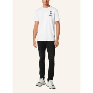 PHILIPP PLEIN Camiseta de cuello redondo y manga corta RACING