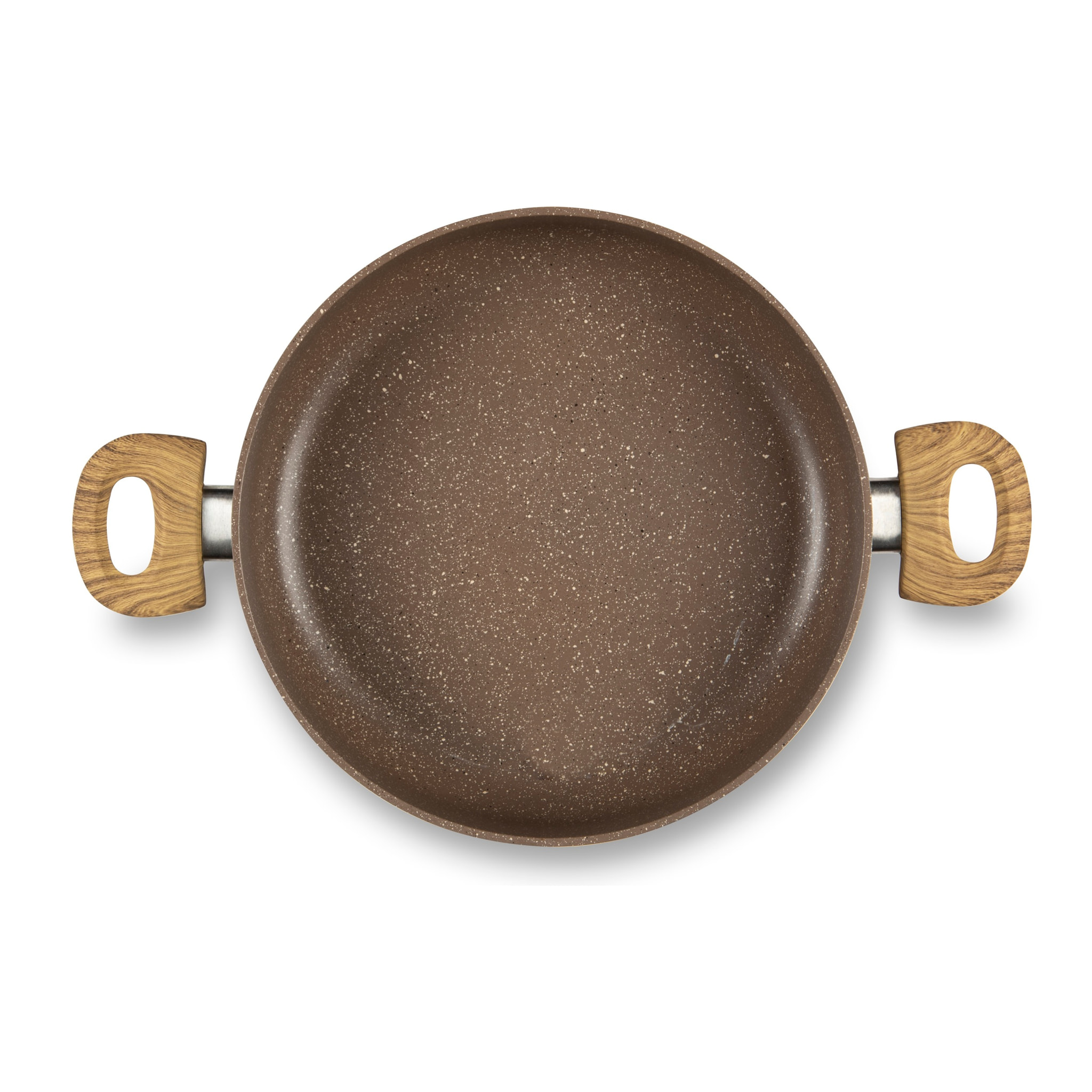 Poêlon 28 cm Excelsa – Wood & Stone, Aluminium Beige