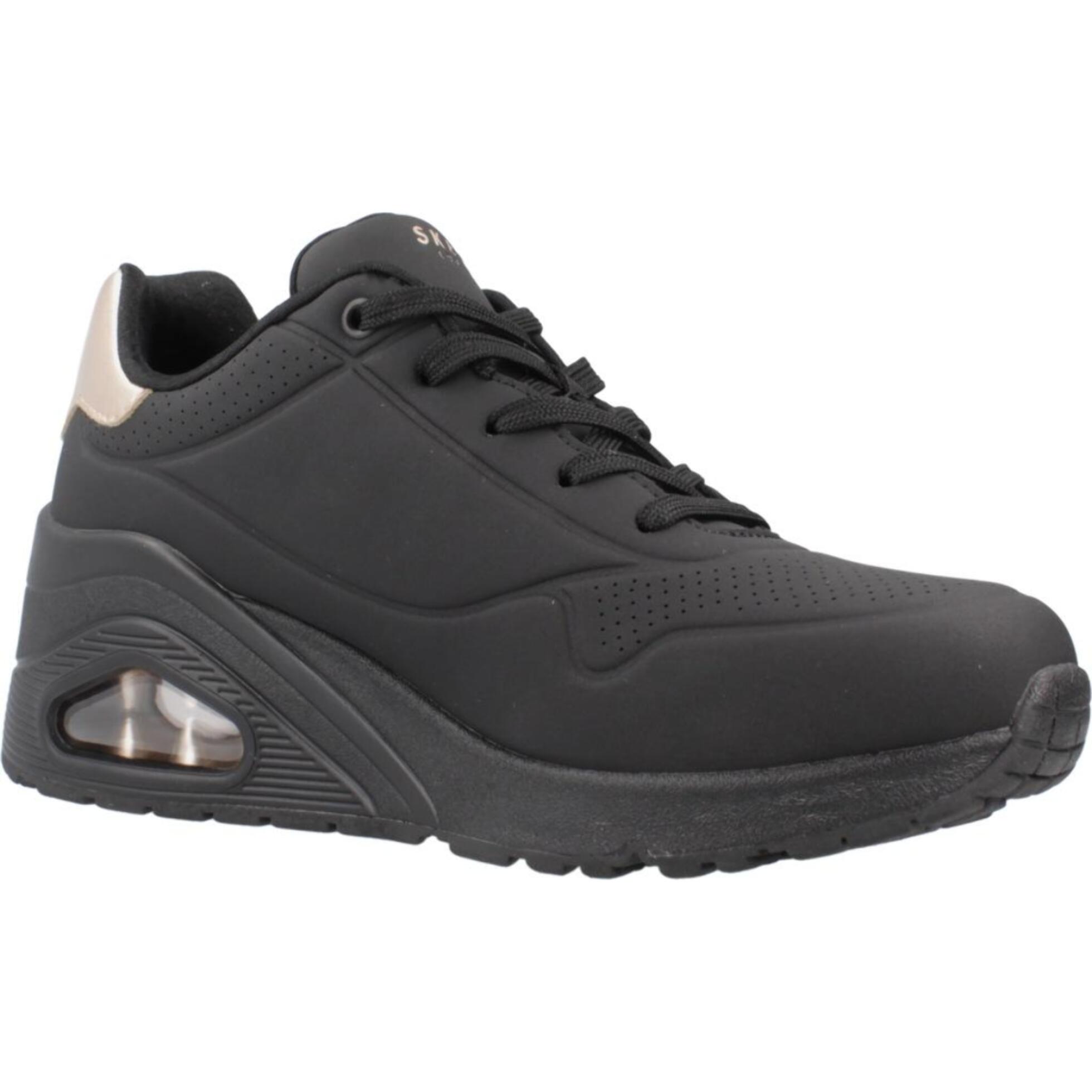 Sneakers De  Mujer Uno Wedge - Hi Steps Negro