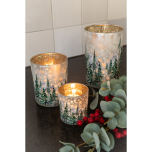 J-Line chandelier Christmas Tree - verre - blanc/vert foncé - medium - set de 2