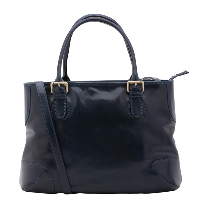 Borsa a tracolla  da donna In Vera pelle Made in Italy 28x43x16 cm