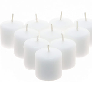 JUEGO DE 10 VELAS VTV BALNCAS|L. 19,8 x P. 8 x A. 4,1 cm