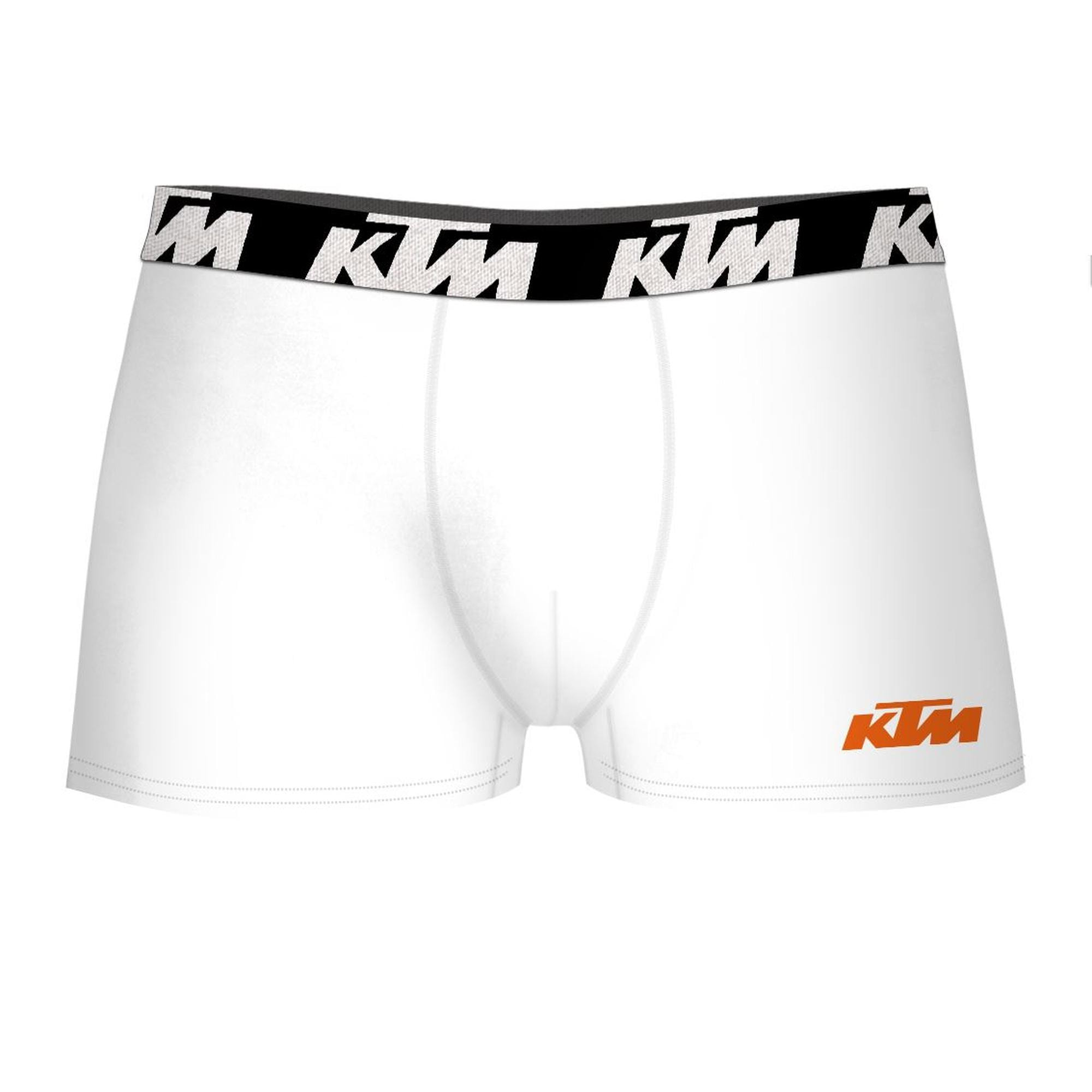 Set de 4 calzoncillos bóxer ktm blanco