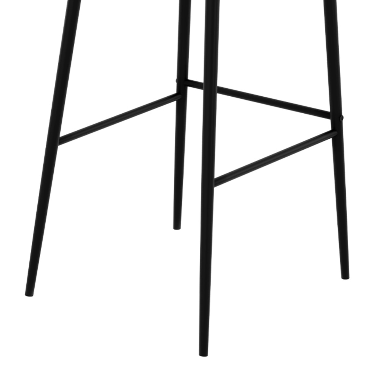 Lot de 2 chaises de bar en velours rose 75 cm - Rosy