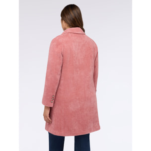 Fiorella Rubino - Abrigo efecto bouclé - Rosa